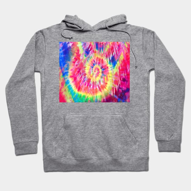 Abstract Rainbow Tie-Dye Texture Hoodie by saradaboru